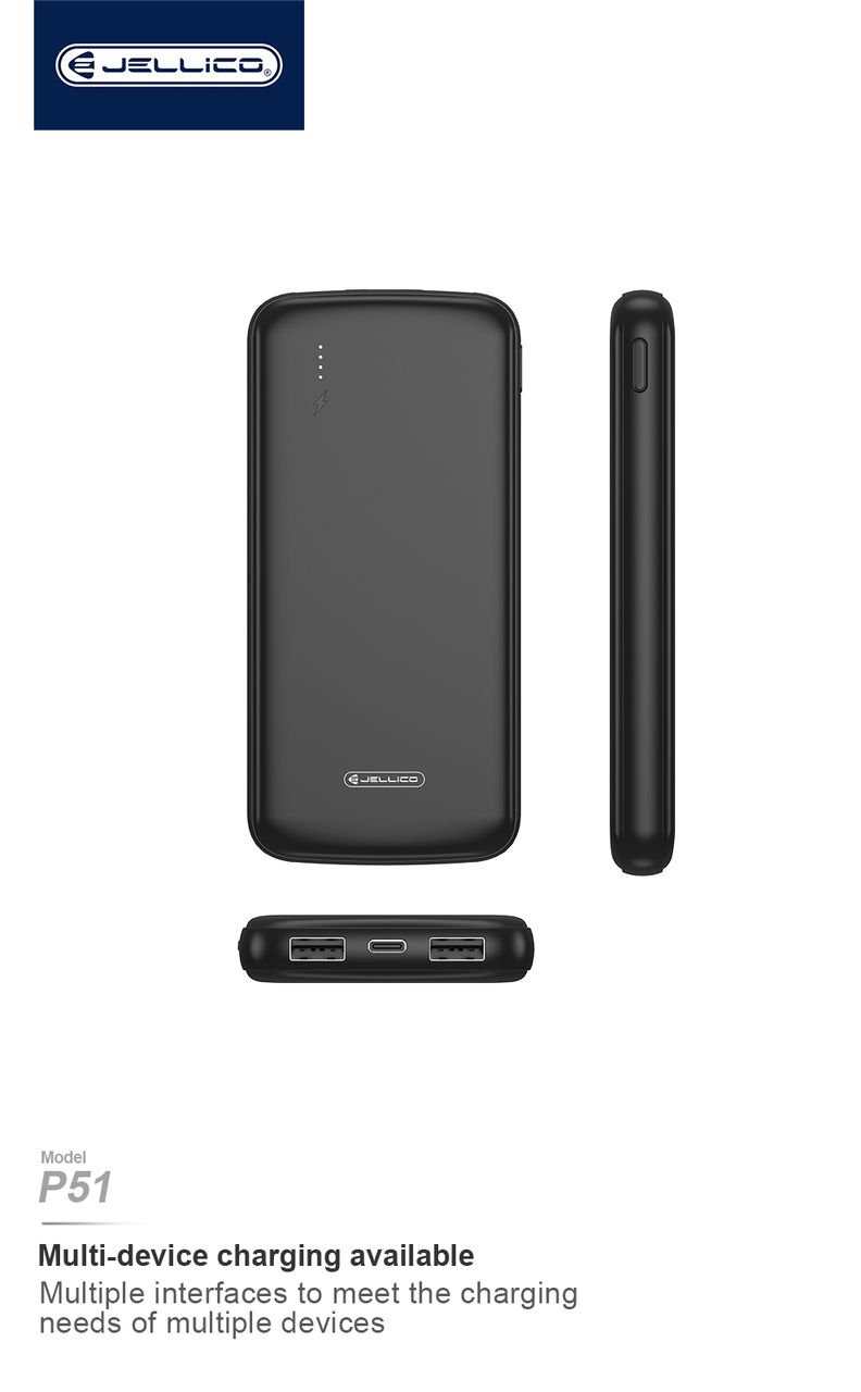 Jellico Power Bank 10.000mAh Fast Charger P51