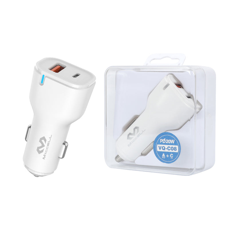 Miccell Car Charging PD 20W QC 3.0 VQC08