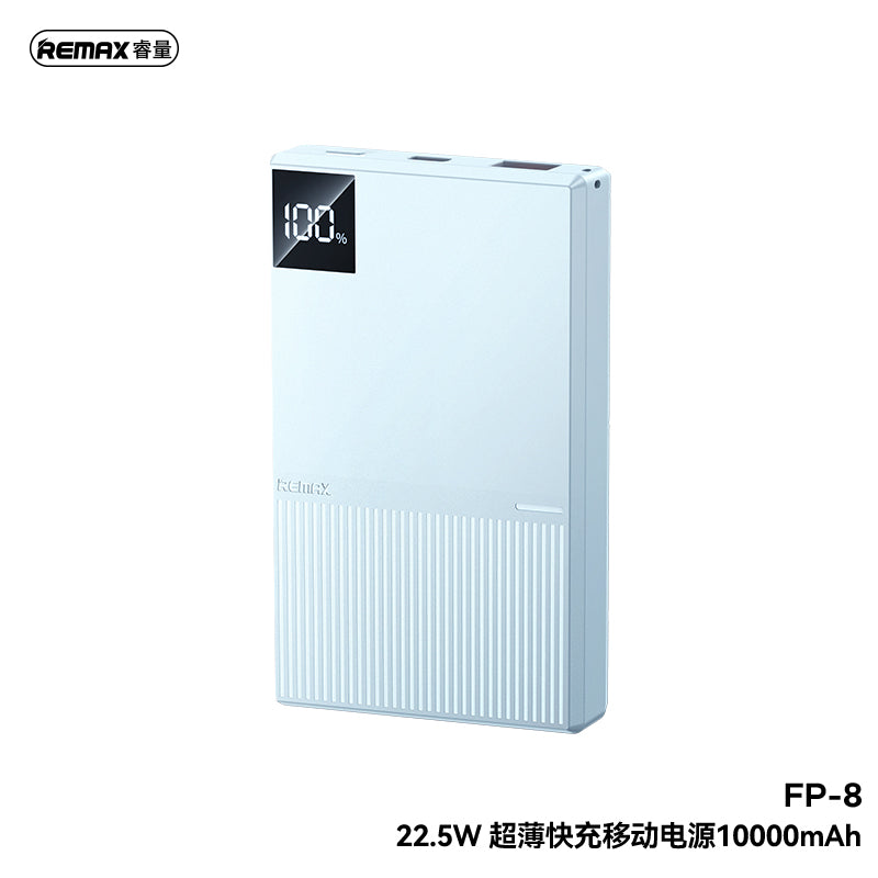 REMAX 22.5W Ultra-thin fast charging power bank 10000mAh FP-8 Black