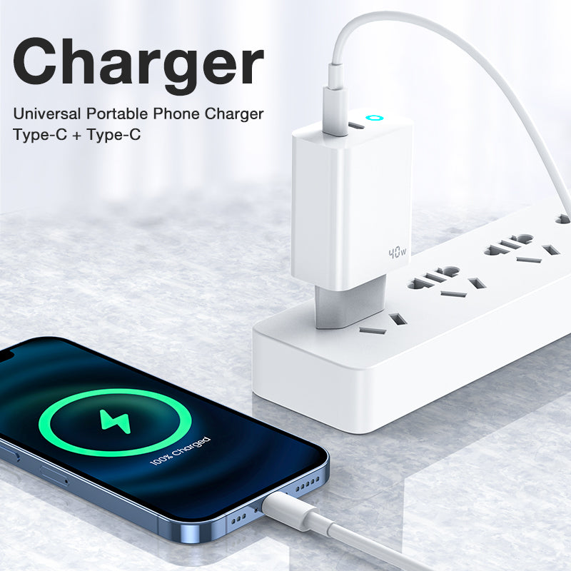 Jellico 40W 2 Port USB C To Lighting Fast Charger Adapter EU19