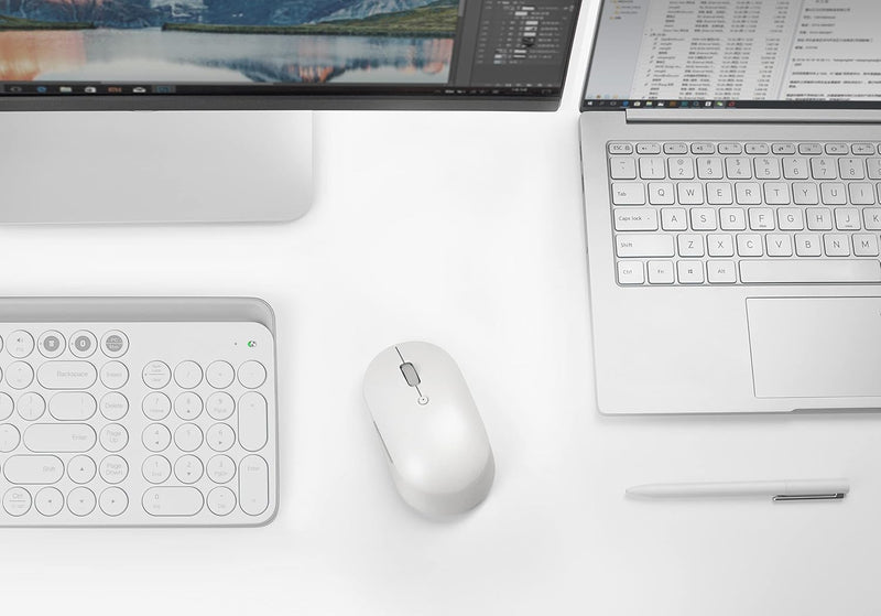 Xiaomi Mi Dual Wireless Mouse Silent Edition White