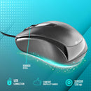 NGS Mouse Easy Delta 1200dpi Black