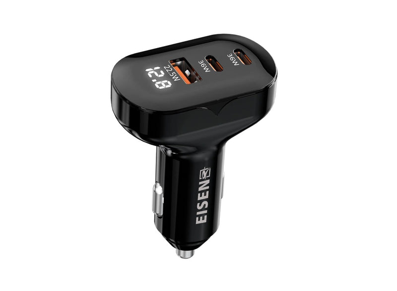 Eisenz Car Charger with With USB 22.W + 2xPD 72W - EZ-C72W